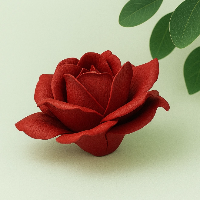 Additional Image for Handcrafted Rose Silicone Mold – 8cm Wide (Platinum Silicone)