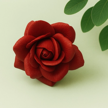 Handcrafted Rose Silicone Mold – 8cm Wide (Platinum Silicone)