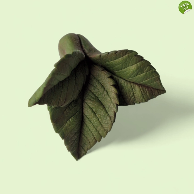 product Image for Rose Leaf Trio Silicone Mold | Botanical Platinum Mold