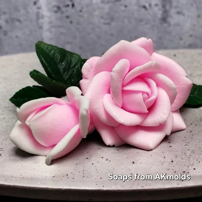 Additional Image for Rose Flower  Silicone Mold | Realistic Platinum Mold