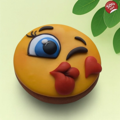 Silicone Mold – Emoji (Kissing Face)