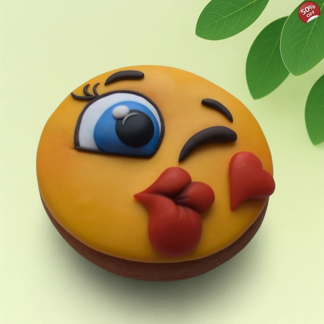 product Image for Silicone Mold – Emoji (Kissing Face)