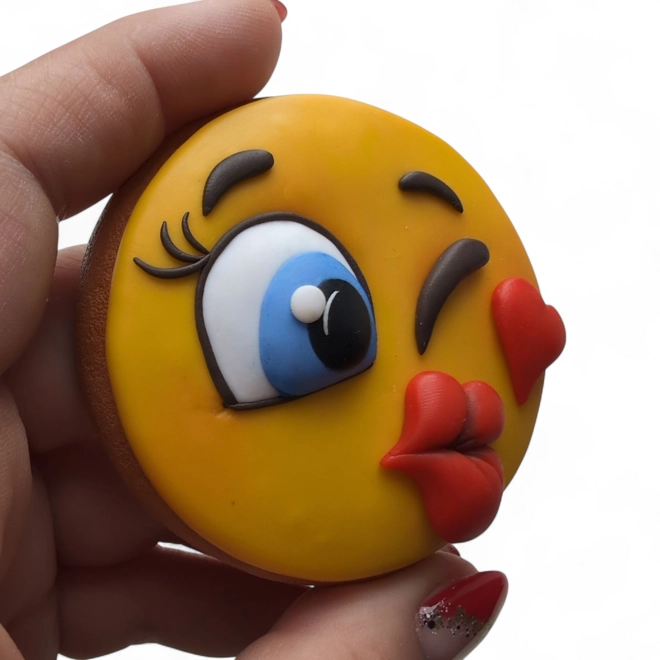 Additional Image for Silicone Mold – Emoji (Kissing Face)