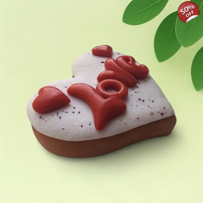 Silicone Mold – Heart with LOVE Text