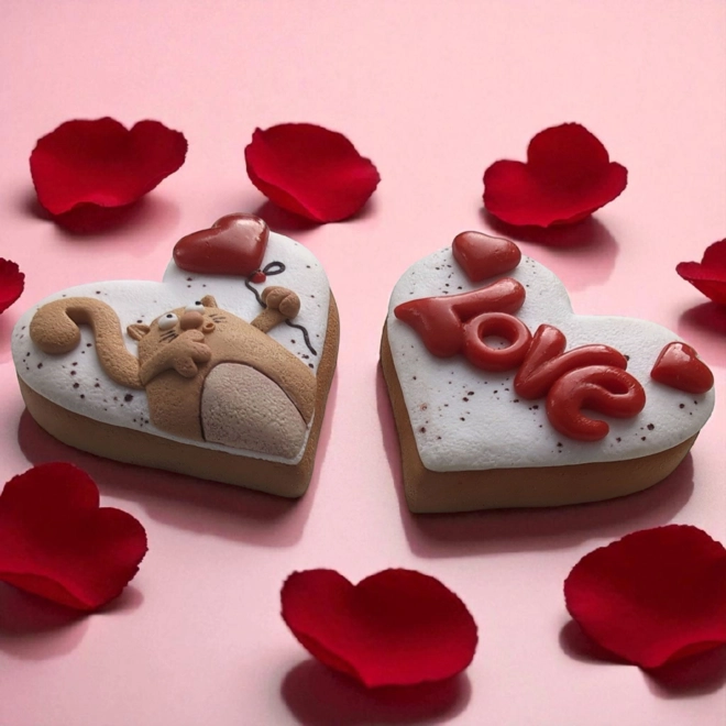 Additional Image for Silicone Mold – Cat with Balloon in Heart