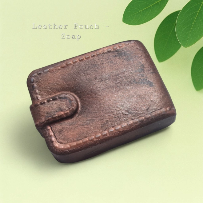 Additional Image for Vintage Leather Pouch – Silicone Mold with Stitch Detail