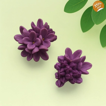 Lilac Flower Duo – 2-Piece Silicone Mold for Soap & Sugar Art