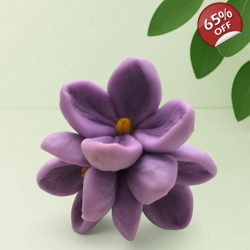 Lilac Trio Bloom – Mini Silicone Mold for Soap & Cake Design