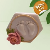 Baby Feet & Rose – Silicone Mold