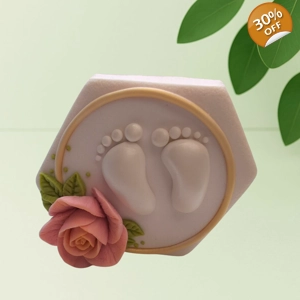 Baby Feet & Rose – Silicone Mold