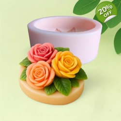 Oval Rose Bouquet – Silicone Mold