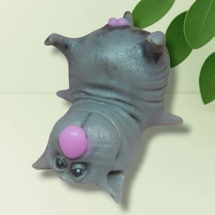 Chubby Cat Lying on Back – Silicone Mold | by AK Molds