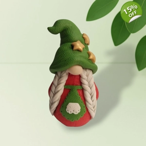 Christmas Gnome Girl Silicone Mold – Festive Soap or Wax Figurine | by AK Molds