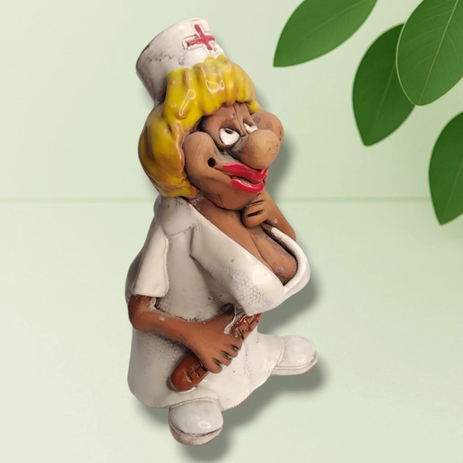 Additional Image for Nurse Figurine Silicone Mold – Humorous Character for candle and Craft Casting | AK Molds