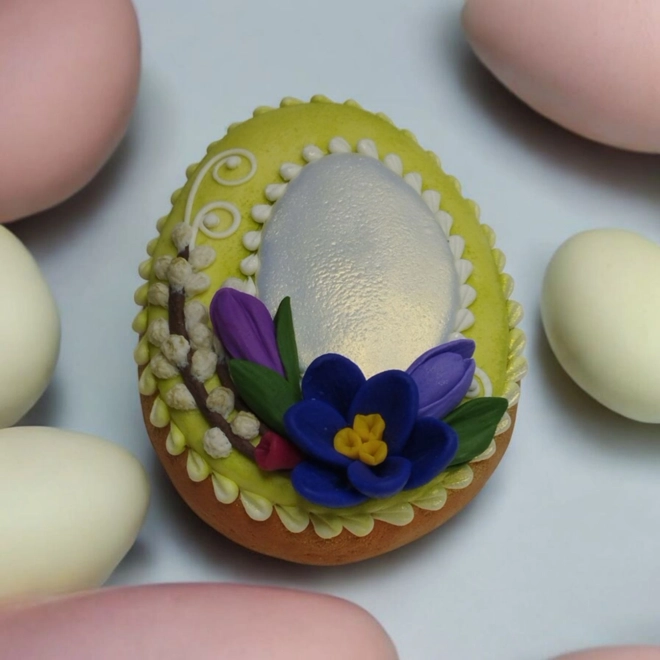 Additional Image for Spring Egg Violet Flowers – Silicone Mold