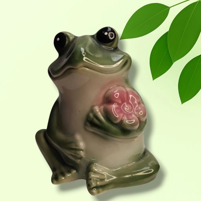 Additional Image for Frog with Flower – Silicone Mold