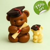 Graduation Bear XL – Large 3D Silicone..