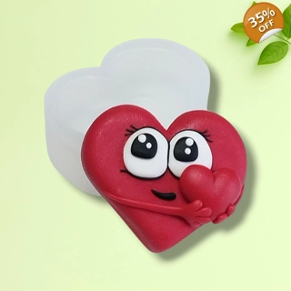 Cute Heart Hug – Flat-B..