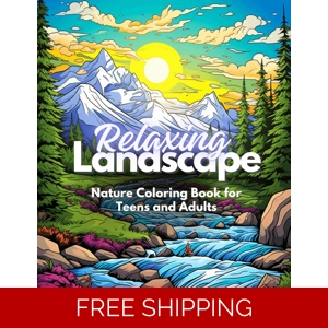 RELAXING LANDSCAPE COLORING PICTURES EBOOK