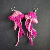 Crochet Jellyfish Earrings Crochet Jellyfish Earrings