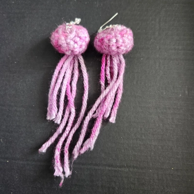 Crochet Jellyfish Earrings Crochet Jellyfish Earrings