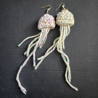 Crochet Jellyfish Earrings Crochet Jellyfish Earrings