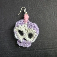 Crochet Skull Earrings Crochet Skull Earrings