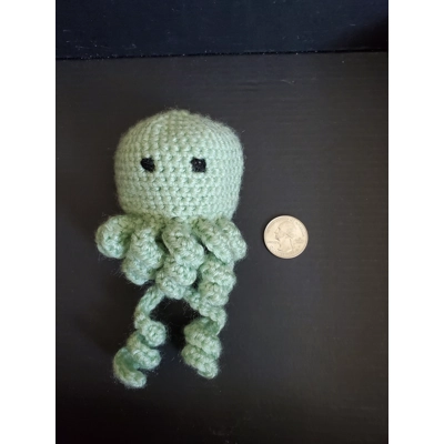 Minty Green Cthulhu Holding Bag