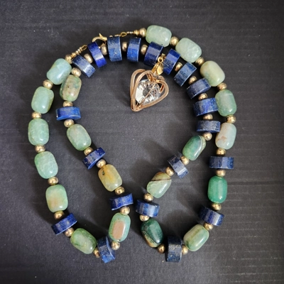 Lapis and Aventurine necklace