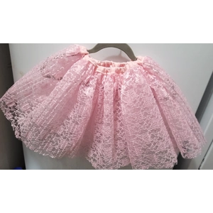 Pink floral lace tutu
