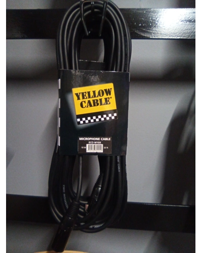 Yellow cable XLR to xlr 10m (33ft)
