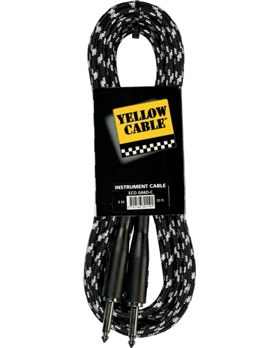 Yellow cable jack to jack 20ft (6m)