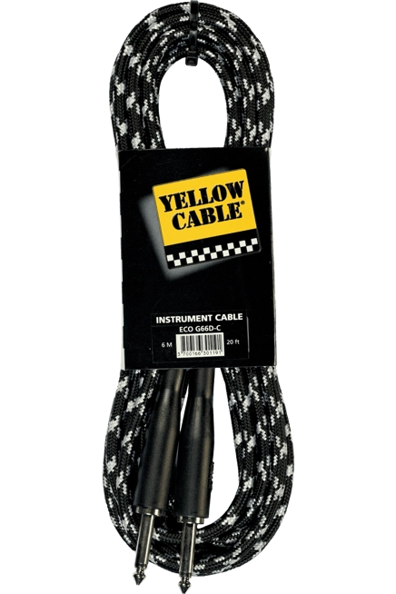 Yellow cable jack to jack 20ft (6m)