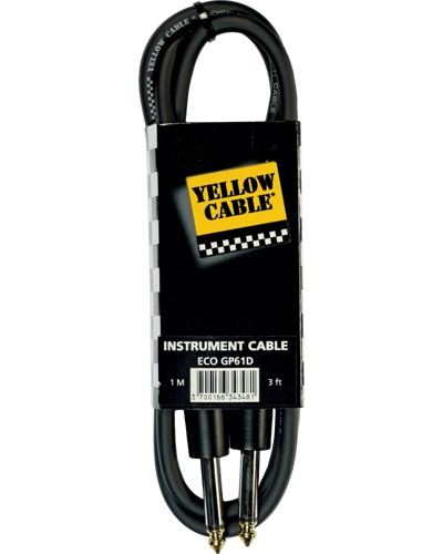 Yellow cable jack to jack 1m (3ft)