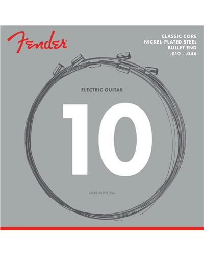 Fender classic core nickel plated steel ball end 10-46