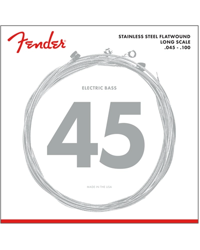 Fender stainless steel flat wound  long scale 45-100