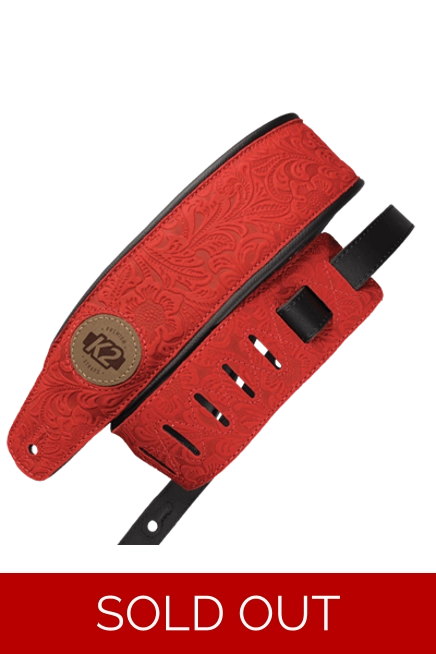 K2 Brazilian leather guitar strap