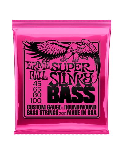 Ernie ball super slinky bass strings 45-100