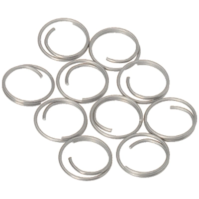Barton Stainless Steel Large Split Rings - 14mm - 10-Pack