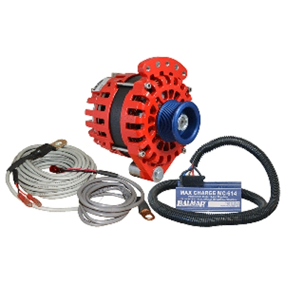 Balmar Alternator 1-2" Single Foot J10 Serpentine Pulley Regulator & Temp Sensor - 170A Kit - 12