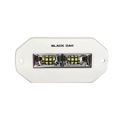 Black Oak 4" Marine Flush Mount Spreader Light - White Housing - Pro Series 3.0