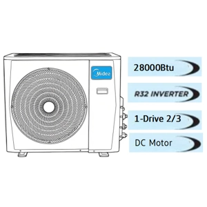 28000 BTU Dual Zone Mini Split Air Conditioner - Cooling Only - R32 - GSP/M3ODU28