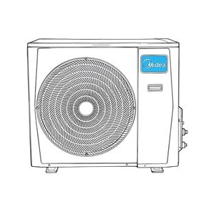 18000Btu Two Zone Outdoor Unit for Customizable  Indoor Comfort