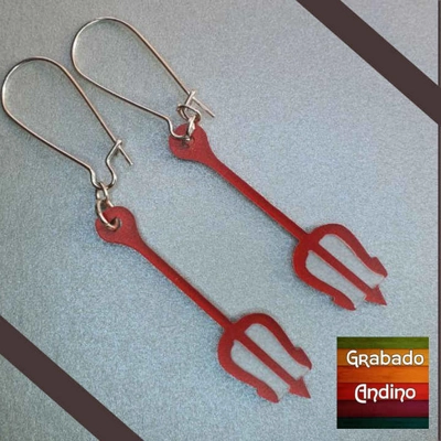 aretes tridente del diablo aretes tridente del diablo