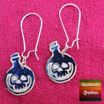 aretes ampolla de veneno aretes ampolla de veneno