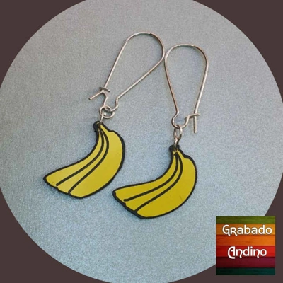 aretes bananas platanos aretes bananas platanos