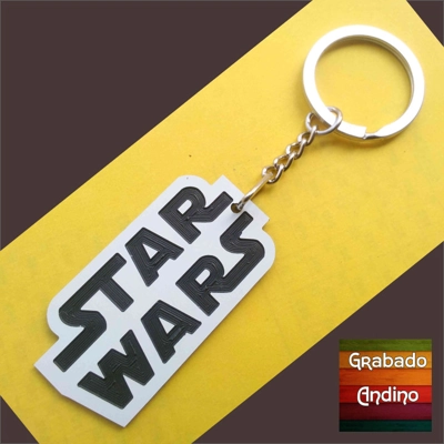 llavero star wars logo