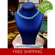 Jade Green Necklace & Bracelet Set – Semi-Precious Stones