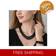 Handmade Black Onyx Jewelry Set – Necklace, Bracelet & Earrings