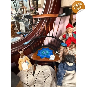 Hand-Painted Vintage Chair – Mandala Design